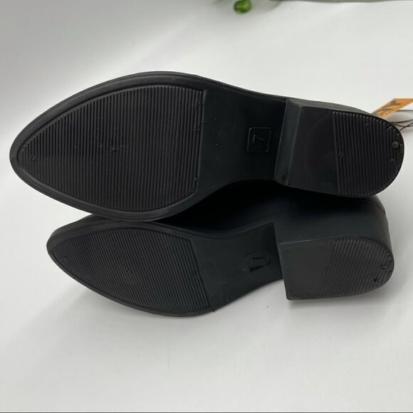 NWT Jeffrey Campbell PLAY Black Matte Rubber Ankle Boots Size 7 - Picture 10 of 10